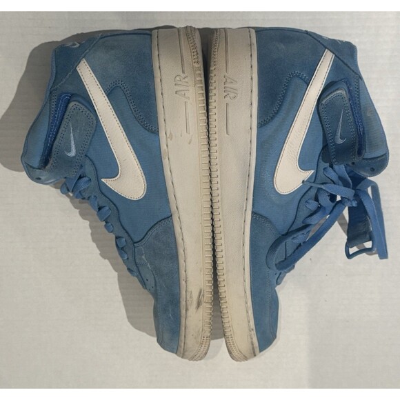 Nike Air Force 1 \'07 University Blue White Suede 315123-409 10.5 Sneakers main image 7